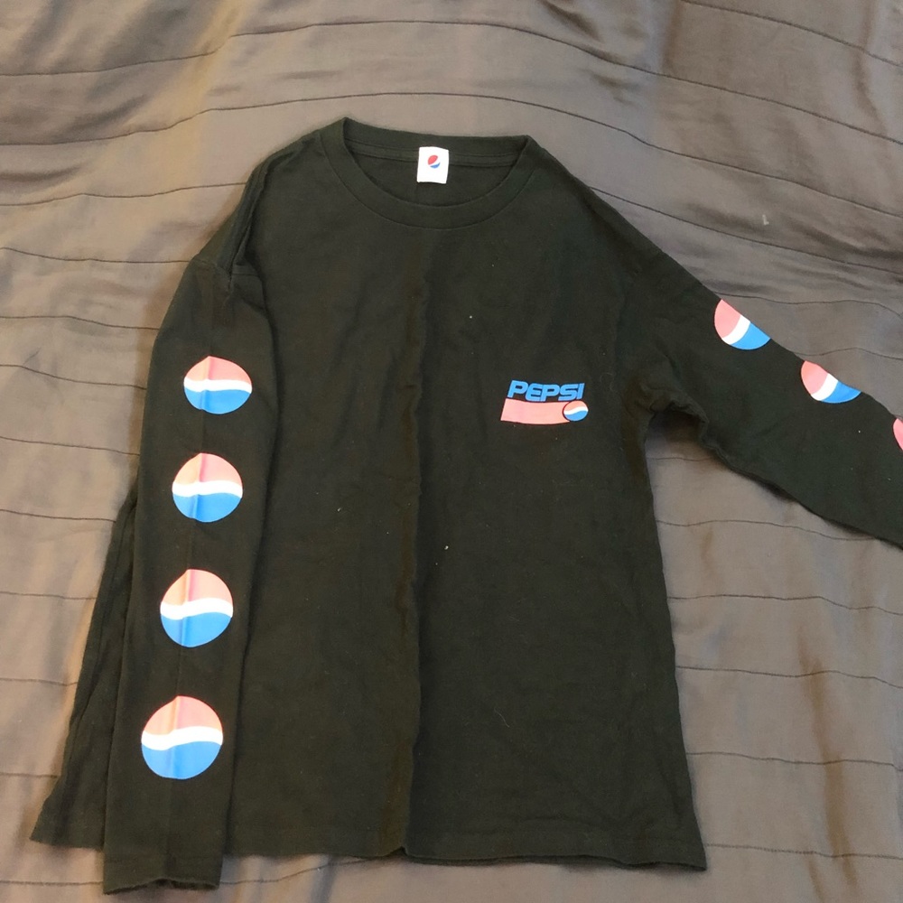 Pepsi lover black long sleeve shirt